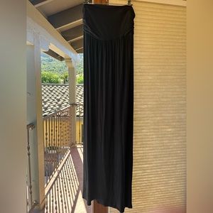 Gabriella Rocha Long Black Strapless Maxi Dress